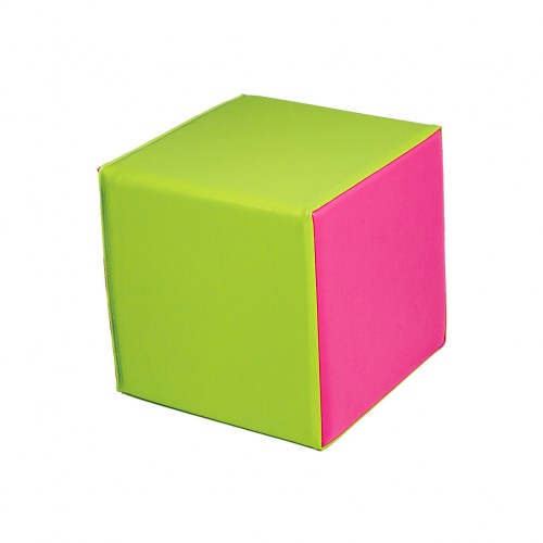 Taburetka kocka dvojfarebná (d) 30 cm x (š) 30 cm x (v) 30 cm 